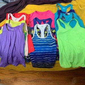 Lot of workout/athletic shirts